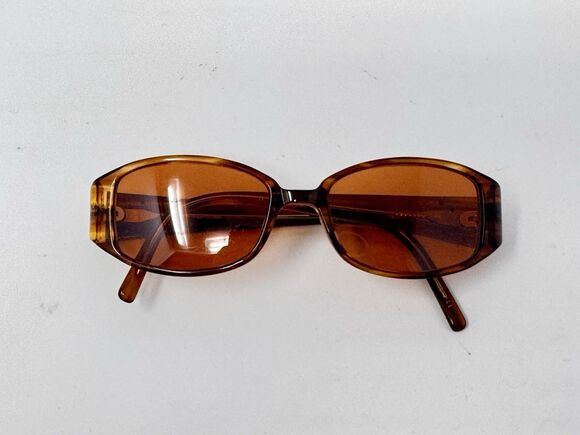 Celine Dion CD5038 Eyeglass Frames Only Brown Tortoise Rectangle main image 6